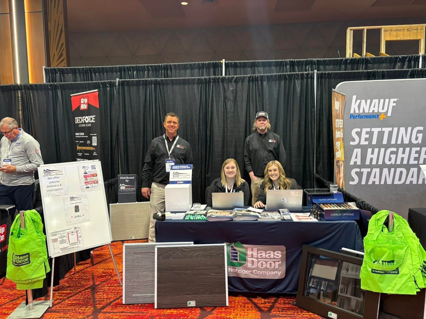 On the road repping Haas Door at the contractor showcase.